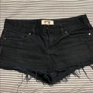 Black Jean Shorts
